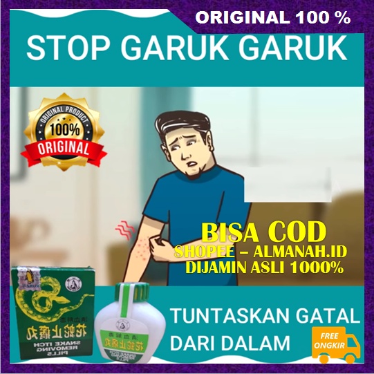 [BISA COD] Ramuan Cina Snake Itch Herbal Cina Snake Itch Mengatasi Gatal-Gatal, Alergi, Biduran dan 