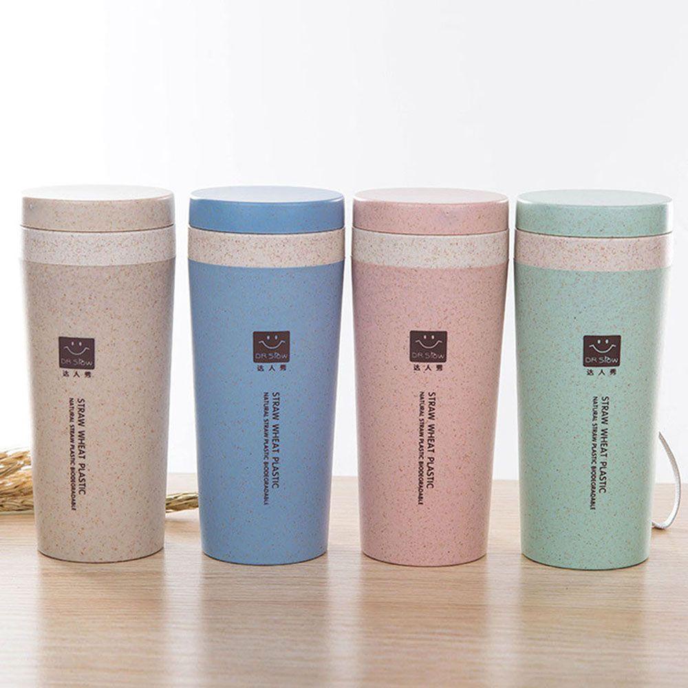 Solighter Travel Mug Dengan Lanyard Biodegradable BPA Free Kreatif Airless Thermo Insulation Cup