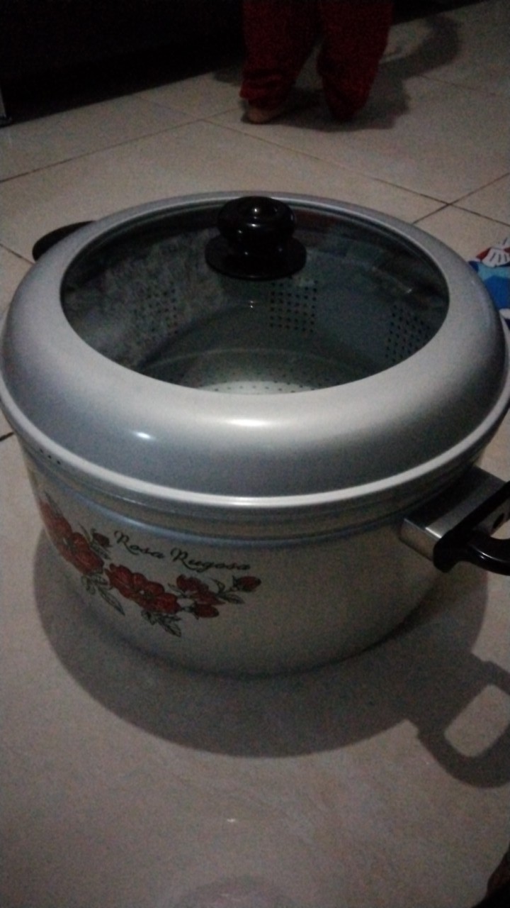Panca Guna / Panci Kukusan 30cm Tutup Kaca Maspion