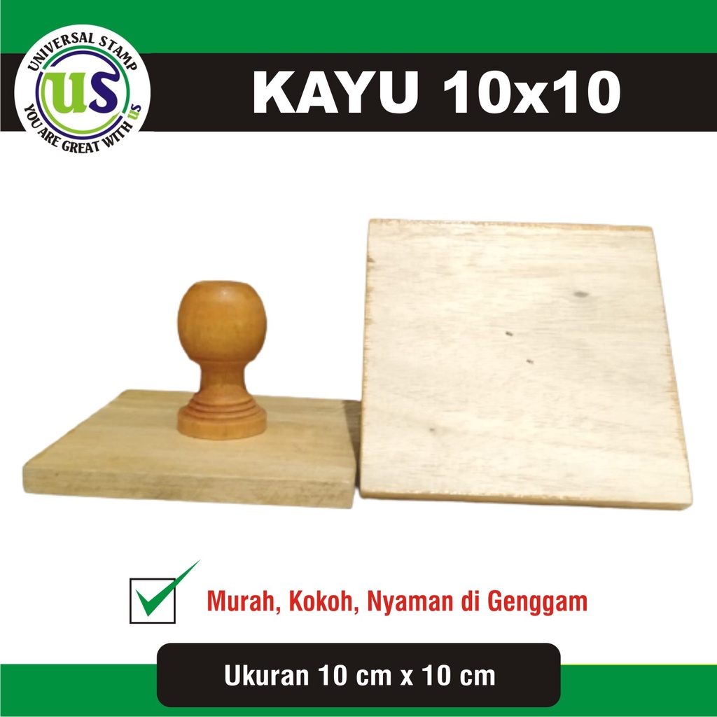 

Gagang Stempel Kayu 10x10