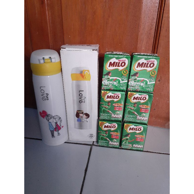 

paket milo dan botol tumblr