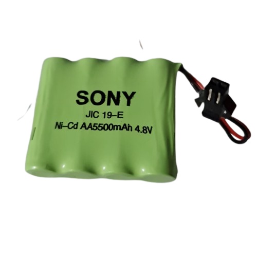 Battre SONY NI-CD AA 5500MH 4.8V Soket hitam untuk mobilan RC Rock