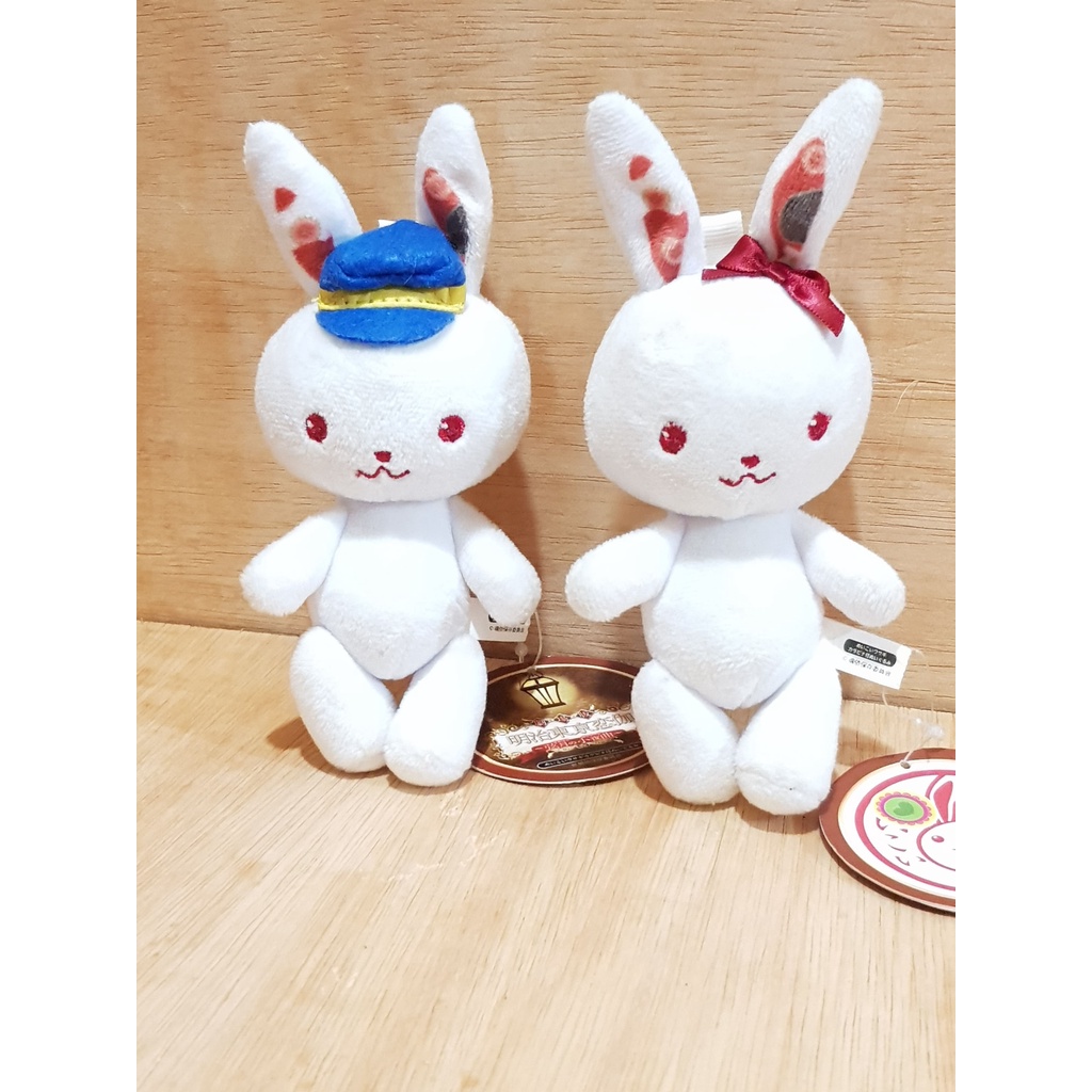 Boneka Set Meikoi Rabbit Mascot Plush Toy Brand Meiji Tokyo Renka Original