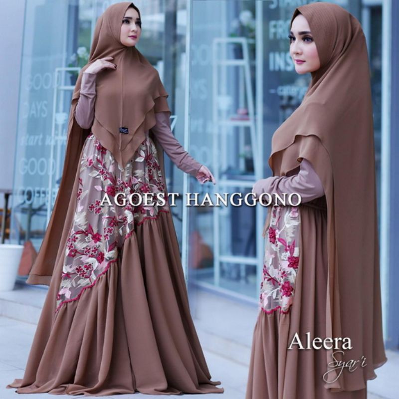 Real pic aleera by agoest hanggono gamis syari pesta