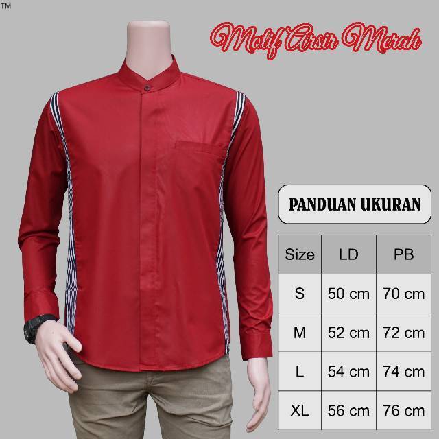 Baju koko pria dewasa premium lengan panjang terbaru 2022 jumbo putih orang tua Baju koko pria motif