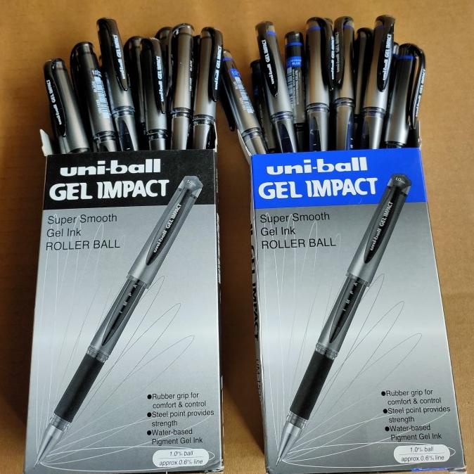 

Office & Stationery | Alat Tulis | Pulpen Uni Ball Gel Impact Um-153S Black/Blue.1Dus Isi 12Batang/1Lusin | Best Seller