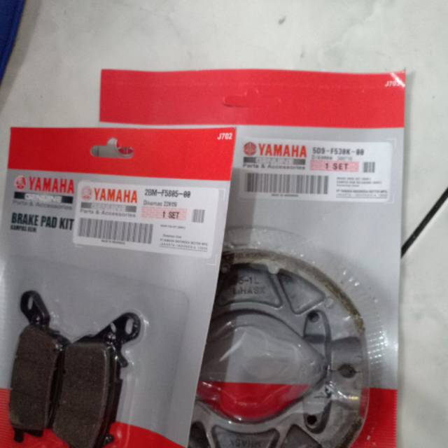 Kampas rem depan belakang Mio m3,,soul GT125,xeon gt 125