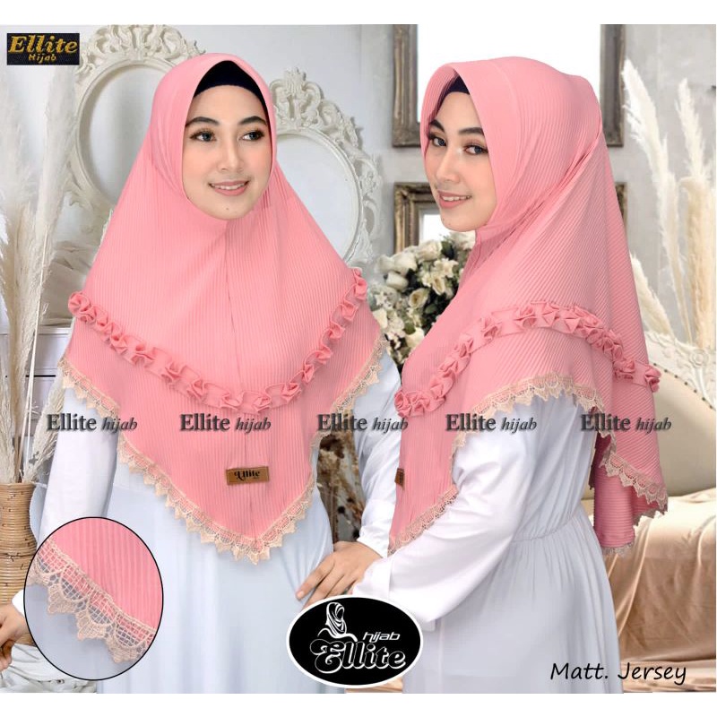 Bergo Plisket Gotik Renda