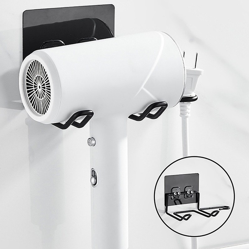 Rak Holder Hair Dryer Bahan Stainless Steel Untuk Kamar Mandi