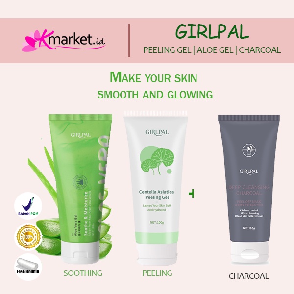 GIRLPAL CENTELLA ASIATICA PEELING GEL Facial Glowing Blackhead Cleaner Body Exfoliating Skincare Face Scrub