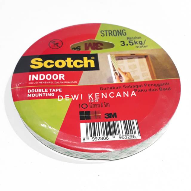 

Scotch 3M / Double Tape Busa INDOOR Uk. 12mmx3m