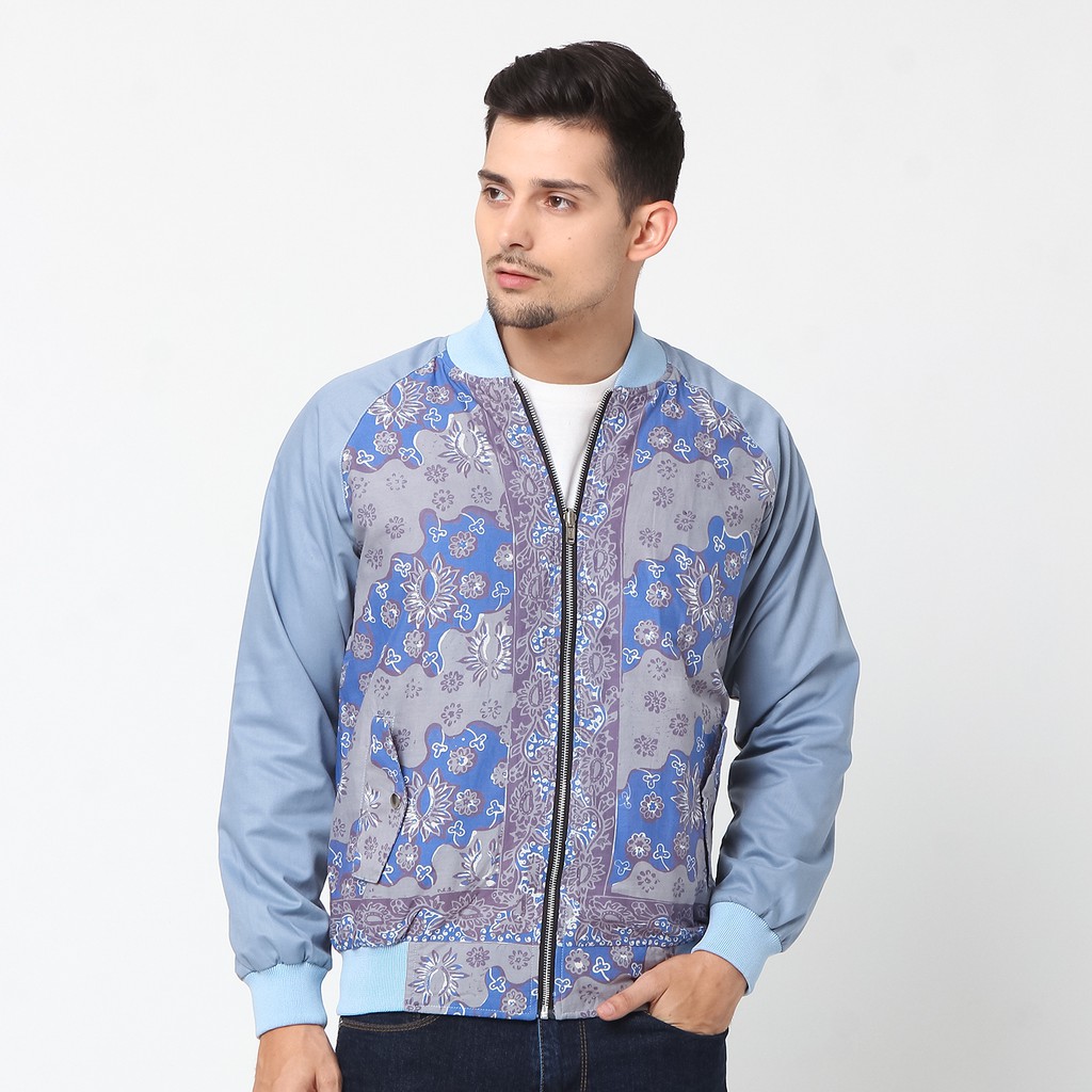 Jaket Batik Bomber Asli Jambi Berkualitas - Zallatra JP13