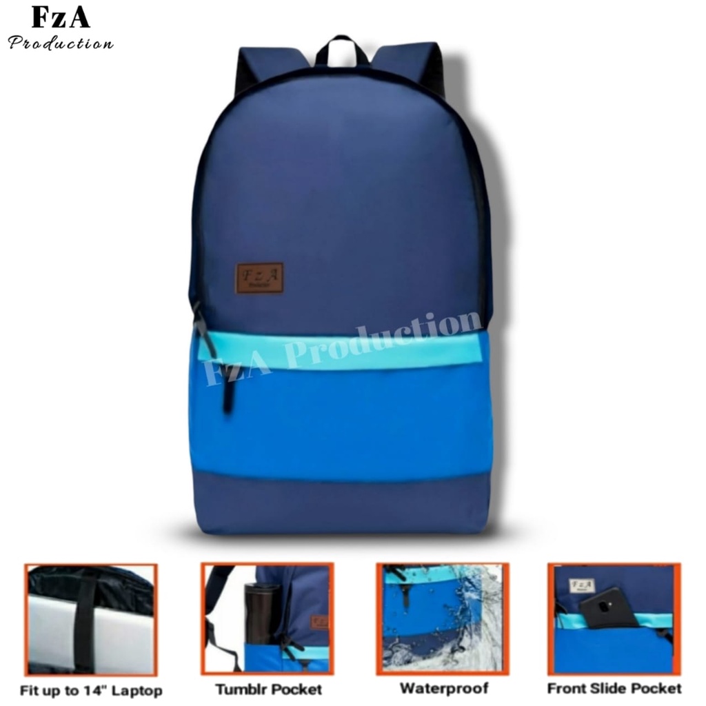 FzA Official - Tas Ransel Distro Casual Pria Wanita / Tas Ransel Laptop Backpack Sekolah Kuliah Distro Original Tas Punggung Laptop - NLTP