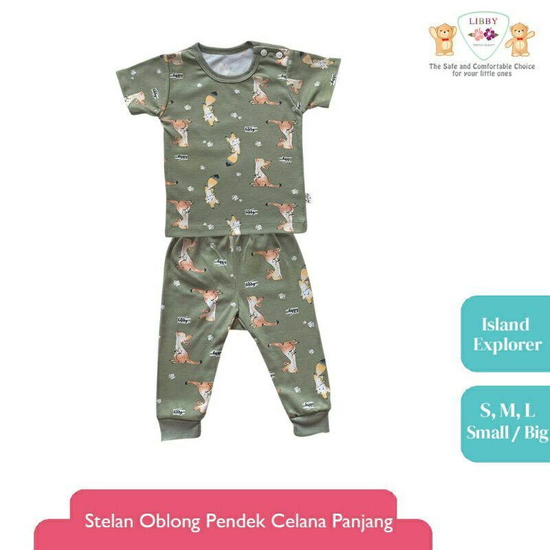 NEW size XXL LIBBY Island Explorer Setelan Piyama Panjang Anak dan Setelan Baju Pendek Celana Panjang | ex kado perlengkapan bayi