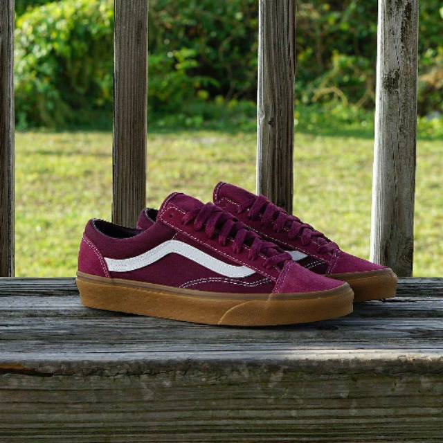 vans style 36 gum beet red port royale