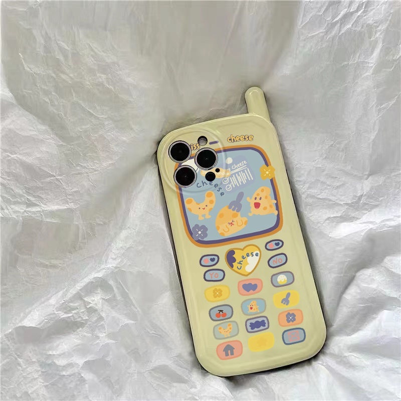 Case Motif Keju Untuk IPhone 12 13 14 11 Pro Max X Xs Max Xr Eihur4