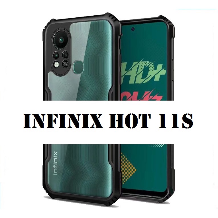 CASE INFINIX HOT 11S 11 Play HOT 11 10S HOT 10S NFC ARMOR SHOCKPROOF SOFTCASE TRANSPARAN