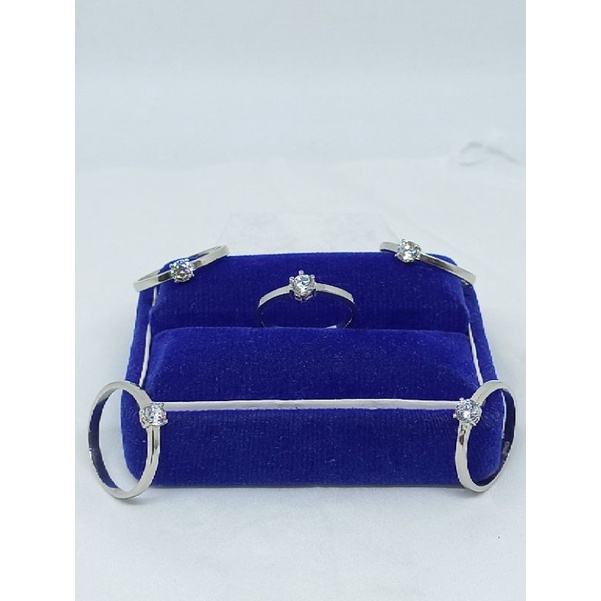 CINCIN SOLITAIRE KECIL( DESIN) MP KECIL/ CINCIN PERAK ASLI SILVER 925 LAPIS EMAS/ CINCIN FASHION WANITA TERBARU