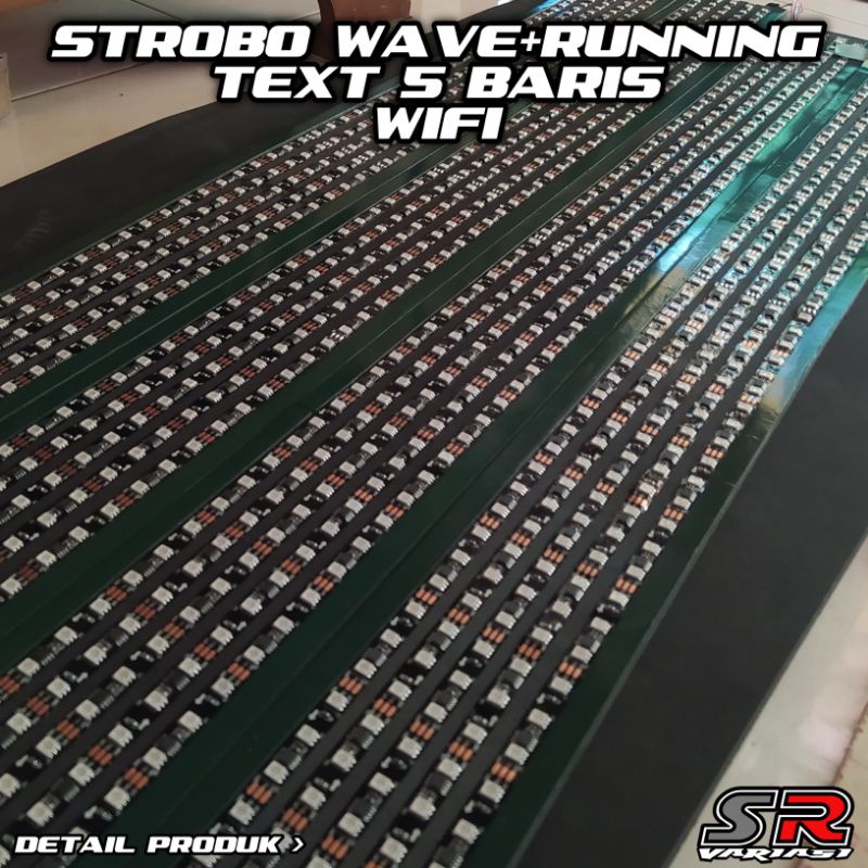 STROBO RUNNING TEXT WAVE WIFI 5 BARIS 12-24V