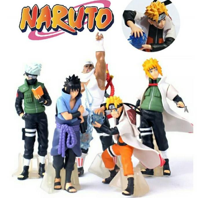 NARUTO Shippuden / Action Figure Set isi 5 uk besar - Mainan Miniatur