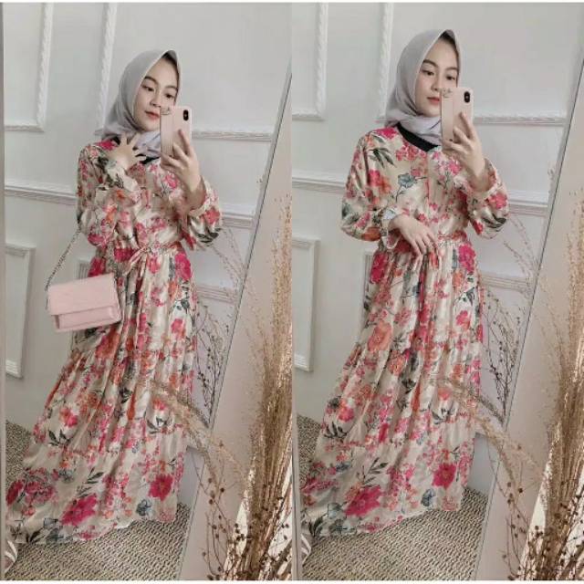 SYFANA MAXI DRESS / HOMEDRESS RAYON / GAMIS RAYON ETNIC