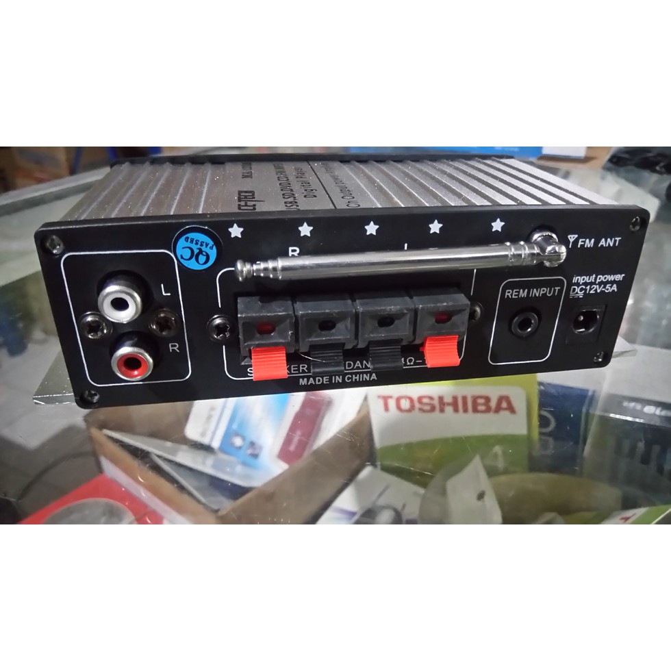 Power Ampli Mobil Usb Mp3, Input, Output, Radio MA 120A, 2CH