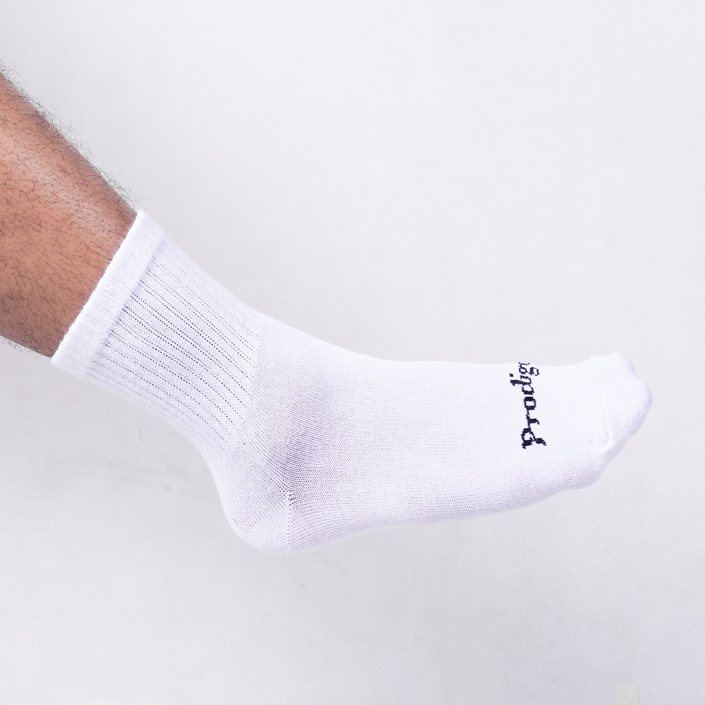 Kaos Kaki polos prodigo Pendek Pria Ankle Semata Kaki | Katun | Premium | White