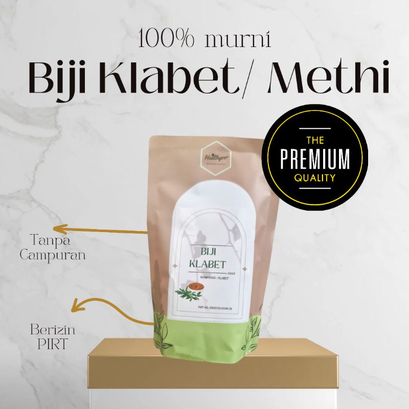 Jual Healthyver Biji Klabet 200gr Fenugreek Methi Seeds Hulbah