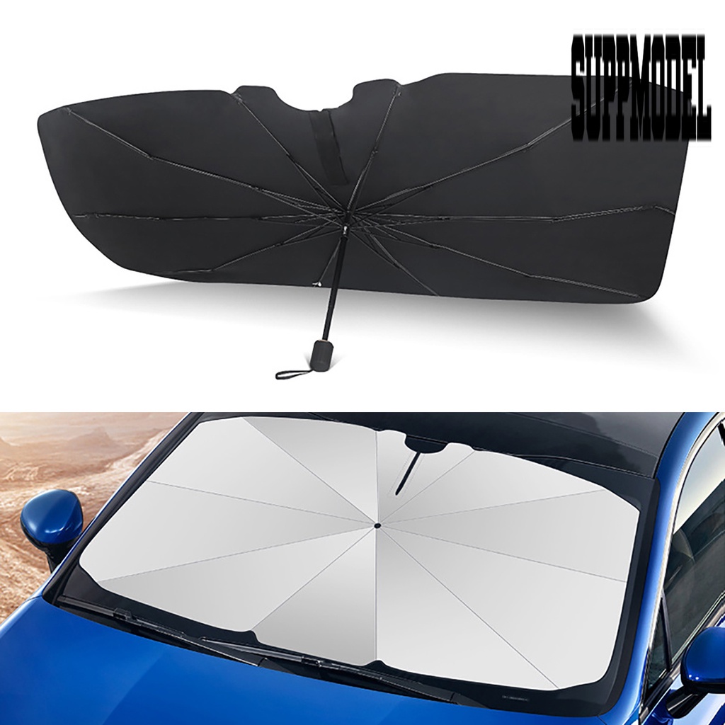 &lt; Auto sunshade &gt; Payung Kaca Depan Mobil Lipat Kuat Tahan Lama