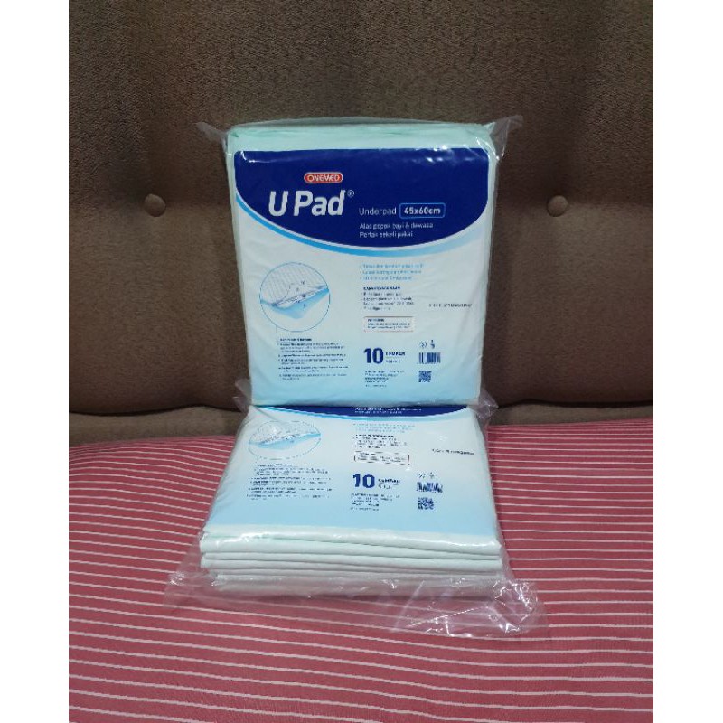 U PAD UNDERPAD 45 x 60 CM PERLAK SEKALI PAKAI ONEMED