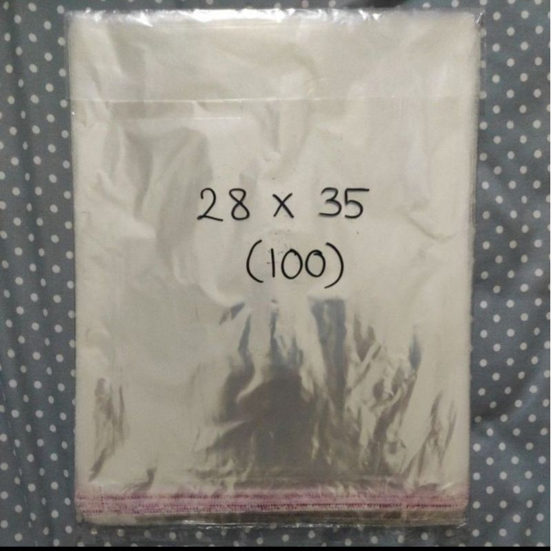 Plastik OPP Baju 28x35 18 micron Seal Lem