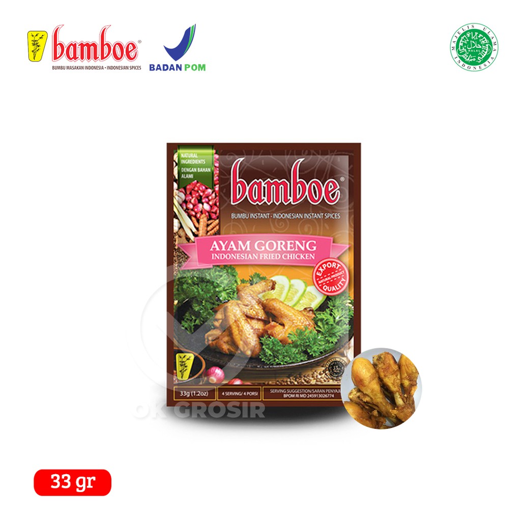 

Bamboe Ayam Goreng / Bumbu Instan (33 gr)