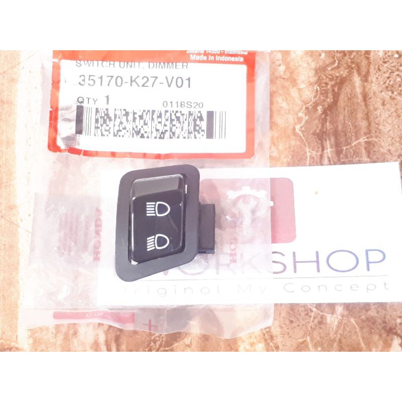 SAKLAR SWITCH DIMMER DIM SCOOPY FI SPACY Asli Honda 35170K27V01