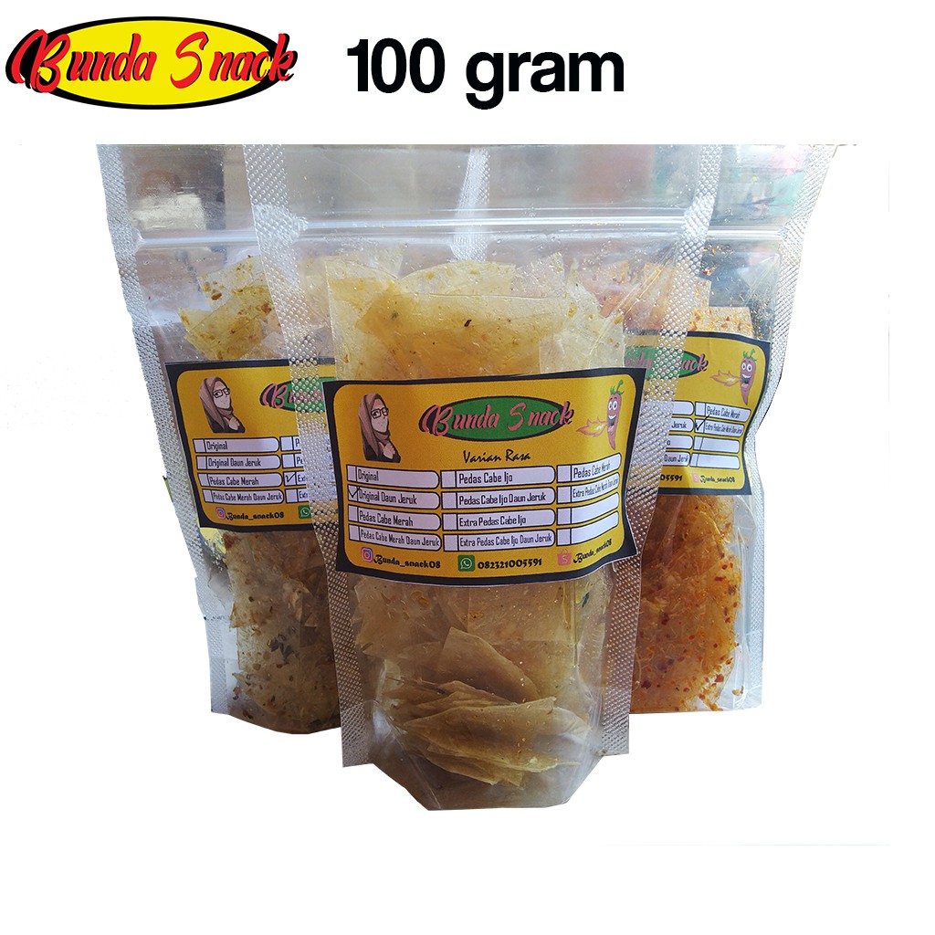 

3 PCS KERIPIK KACA / KERIPIK BELING 100 gram