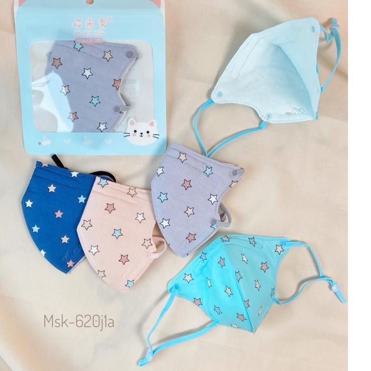 READY STOK  620J*A MASKER ANAK KAIN MODEL KN95 PREMIUM BISA DI CUCI