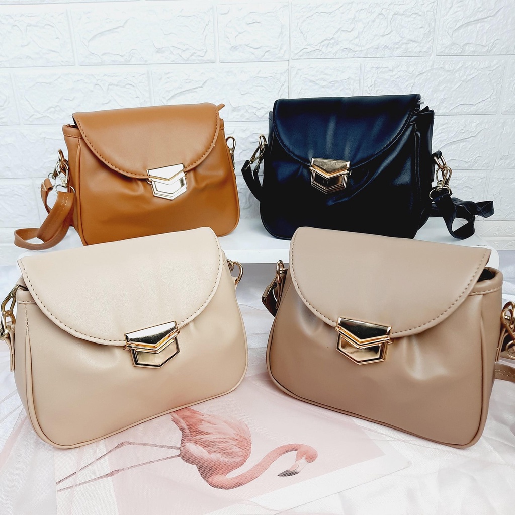 Tas Selempang Wanita Cantik Casual Tali Panjang  KD009 KD022 KD025 KD028 KD033 KD036 KD038