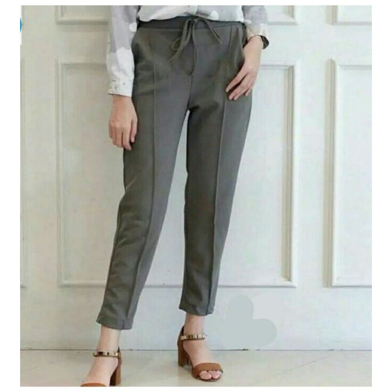 CELANA DOTY CREPE / CELANA DOTY / CREPE DOTY PANTS / CELANA PANJANG PEREMPUAN / CELANA PEREMPUAN