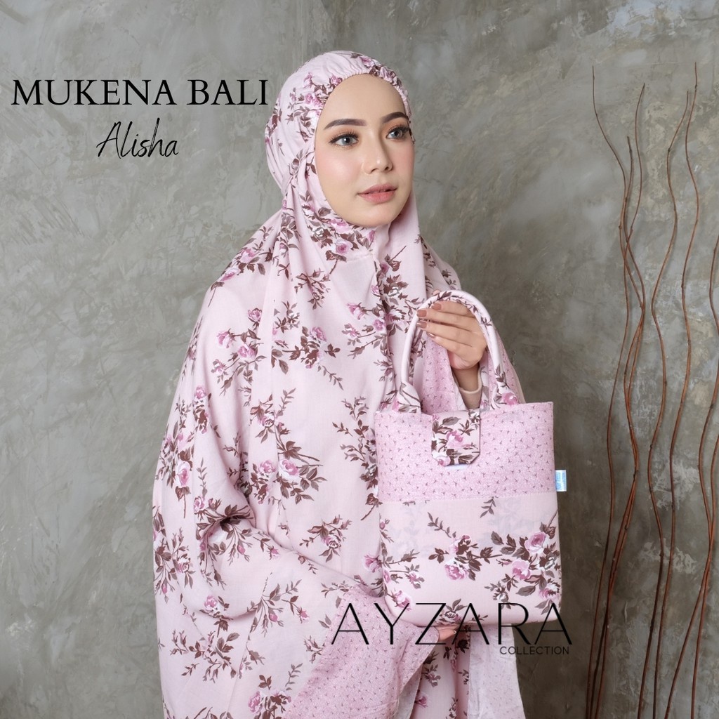 Mukena Mukena Dewasa Bali Alisha Traveling terbaru 2023 untuk lebaran premium silk N7K9 yang ada res