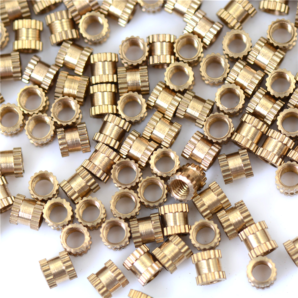 200pcs M3X4 Mur Bahan Tembaga Untuk Inserted Parts Knurl Nut Jelly