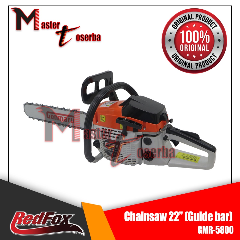 GENMARU MESIN CHAINSAW GERGAJI MESIN STHEEL 22" GUIDE BAR