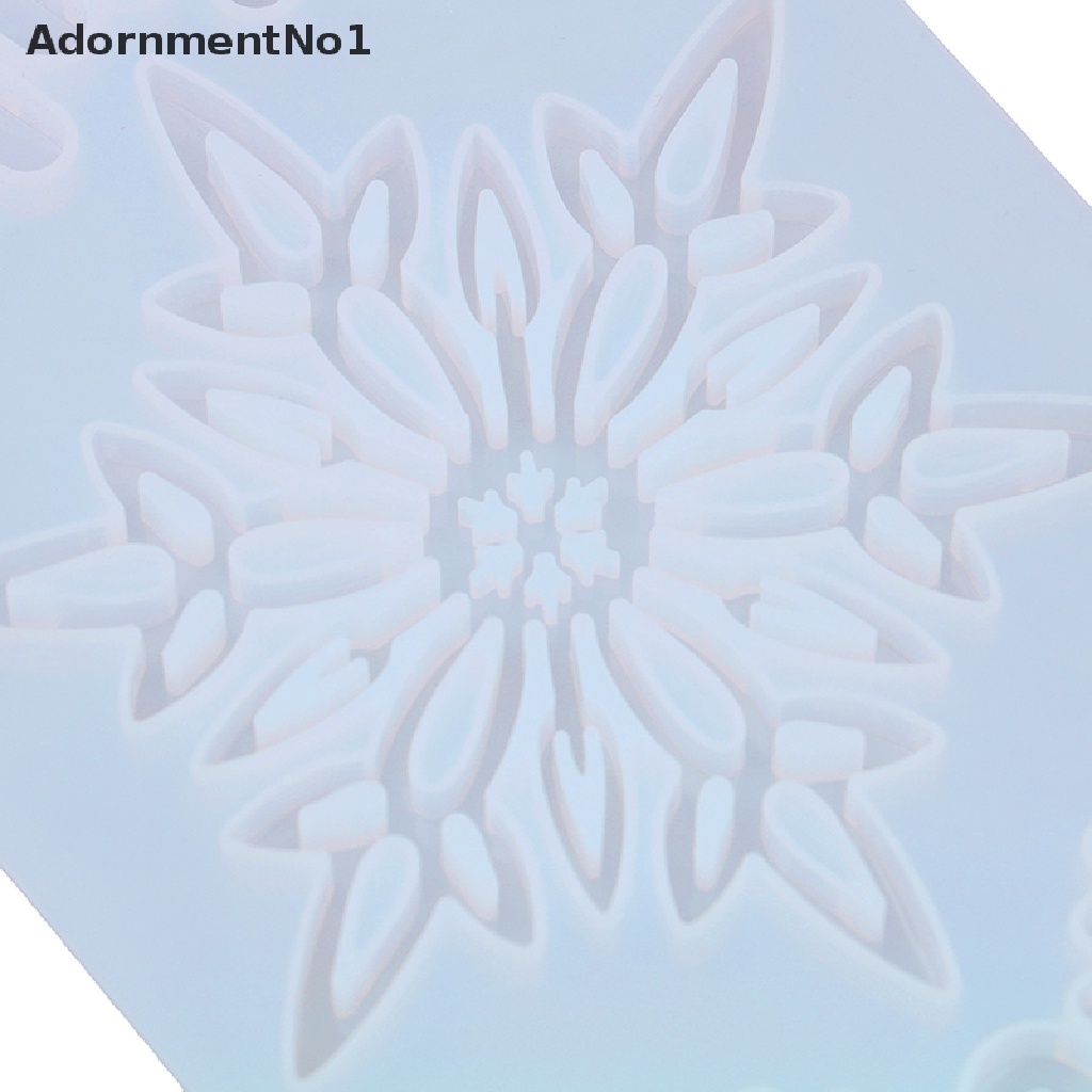 (AdornmentNo1) Cetakan Resin Bentuk Snowflake Bahan Silikon Untuk Membuat Perhiasan Handmade