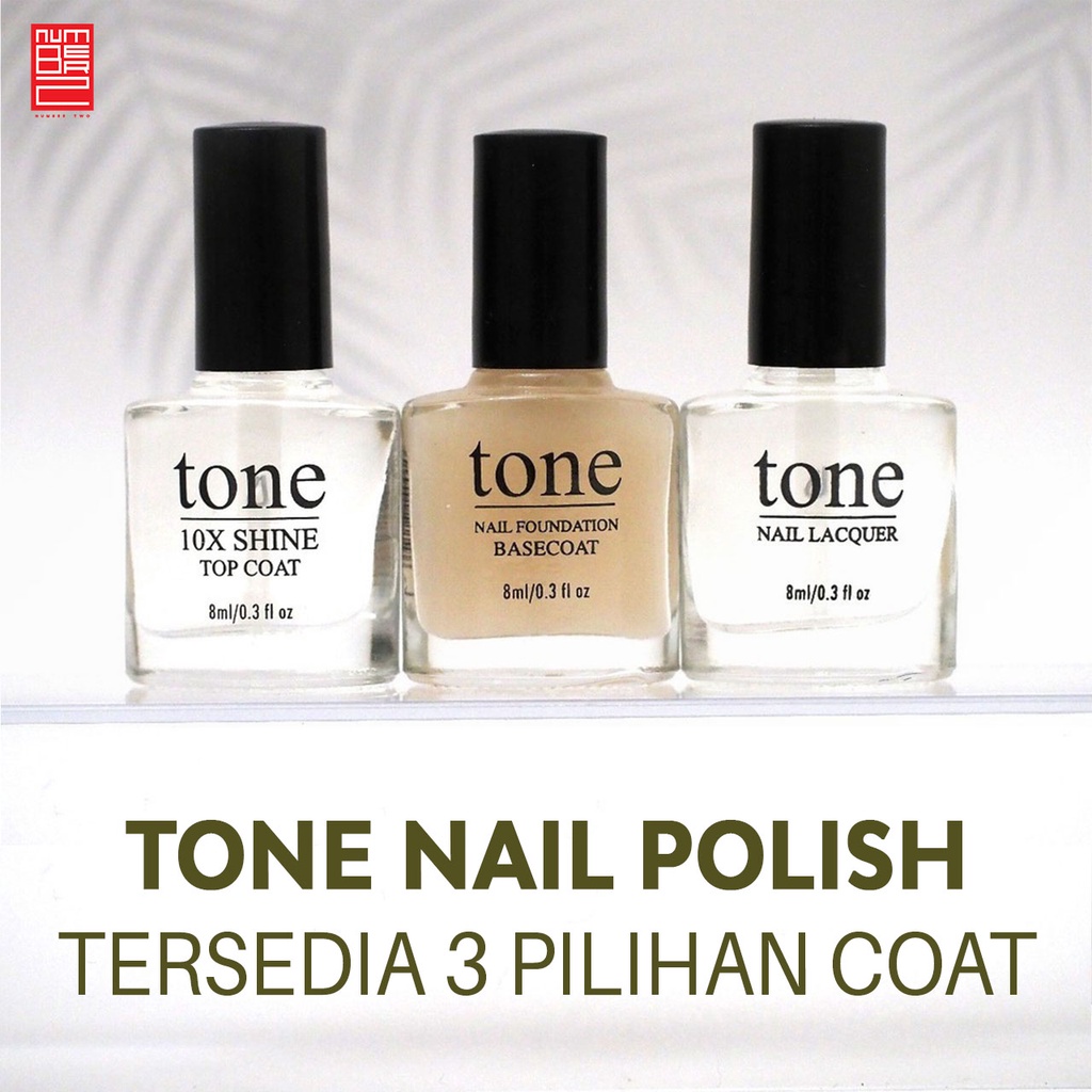 Tone nail polish kutek kuku halal base coat top coat clear coat