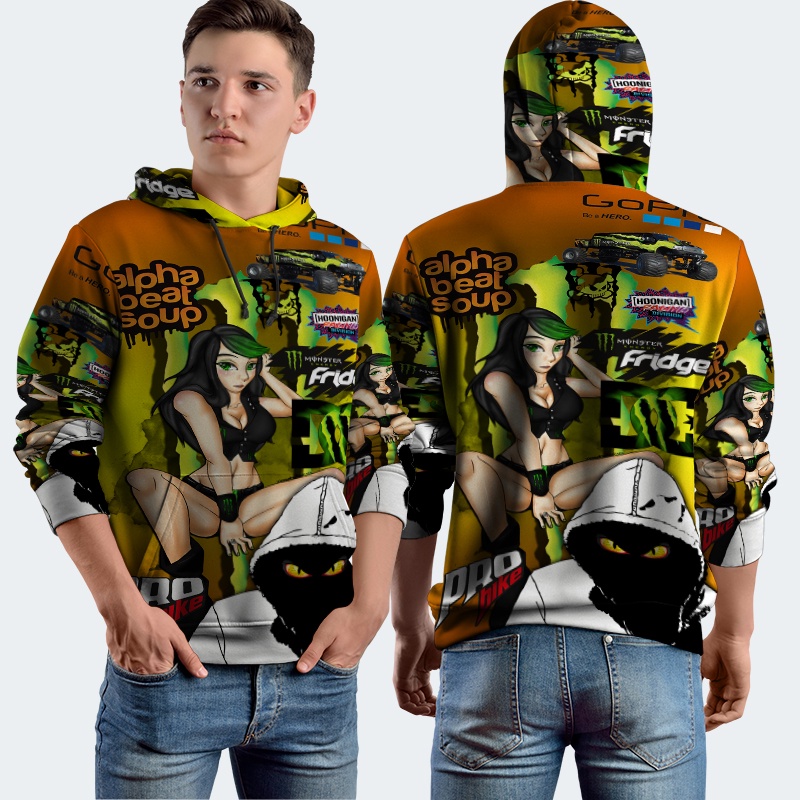 Jaket Hoodie Fullprint Alpha Beat Soup Bahan Polyester Jersey