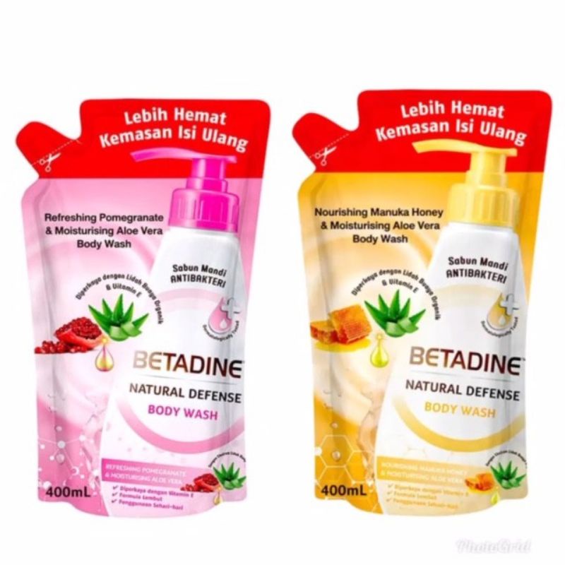 Betadine Natural Defense Body wash 400Ml