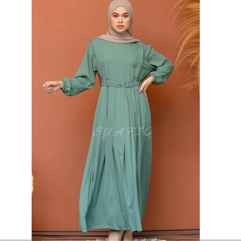 Gamis wanita terbaru 2021 Gamis remaja terbaru kekinian modern 2023 wanita dress arumi maxy syari-7