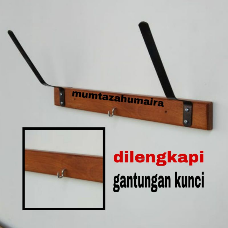 Gantungan Helm dinding Rak Helm susun 4