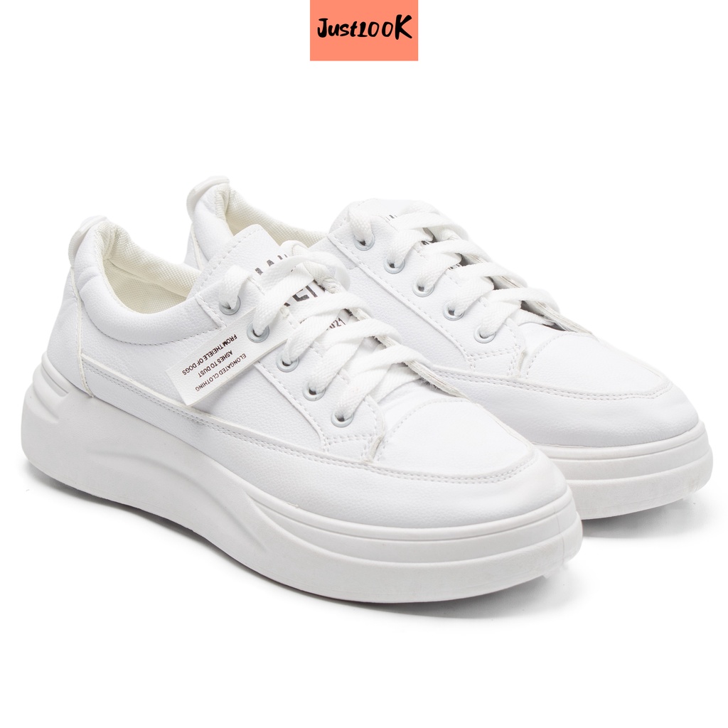 JustLook Dalmi Sepatu Sneakers Wanita Korea Casual Sport Shoes Polos Import-1