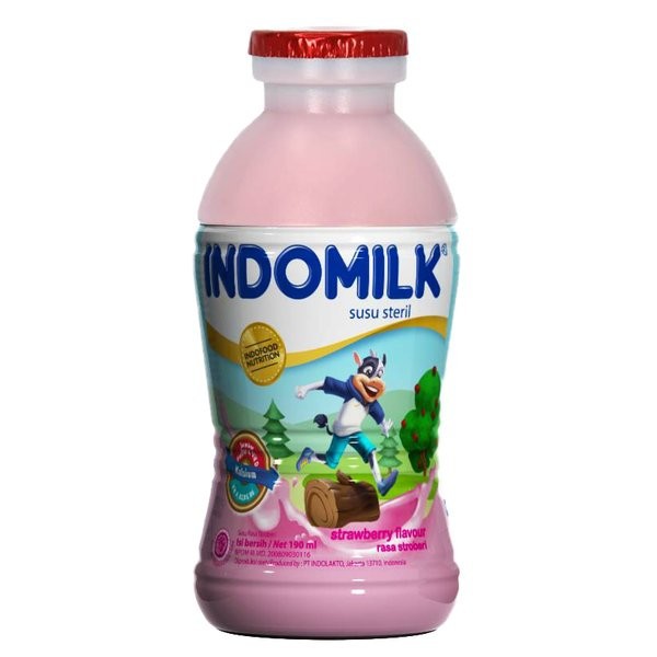 

Indomilk Susu Steril Rasa Stroberi Botol 190ml