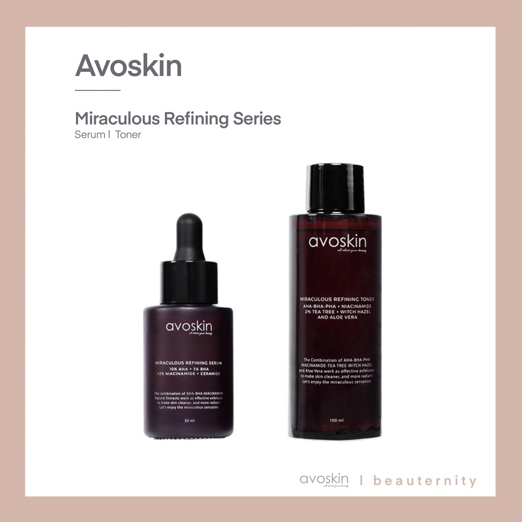 Avoskin Miraculous Refining Series Serum / Toner AHA BHA PHA