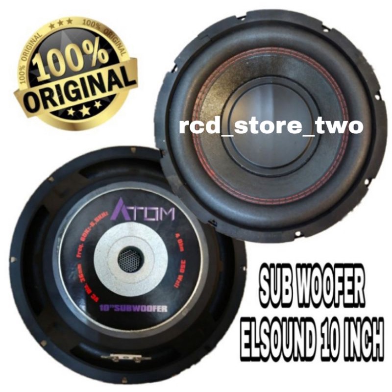 speaker elsound ATOM 10 inch SUBWOOFER magnet 120 (10MB-003)